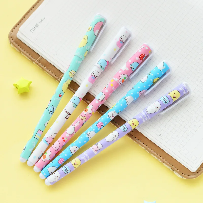 10 шт./лот мультяшные гелевые ручки Sumikko gurashi для письма милые цветные 0 5 мм