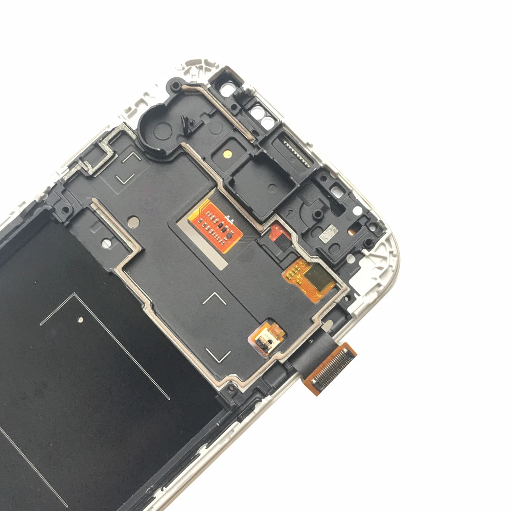 ЖК дисплей с рамкой для SAMSUNG Galaxy S4 дигитайзером сенсорного экрана i9500 i9505 i9506 i9515 i337