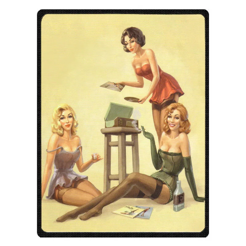 Женское теплое Флисовое одеяло Pin Up 150x125 см супермягкая фланелевая Манта для