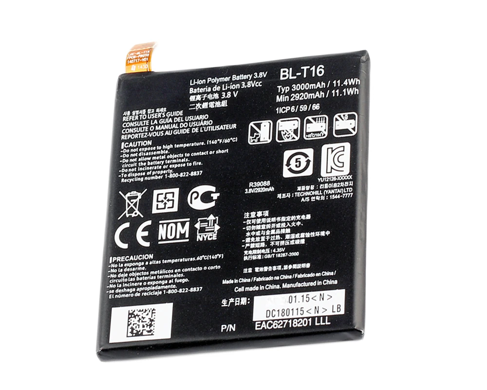 ISUNOO 5 шт./лот 3000 мАч BL T16 аккумулятор для телефона LG G Flex 2 H950 H955 H959 LS996 US995