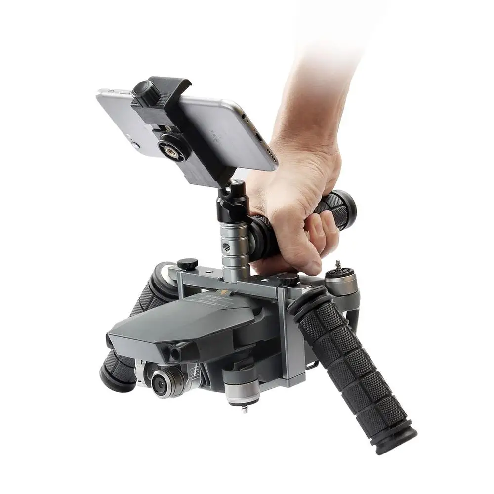 EACHSHOT Cinema Tray Metal Dual Handheld Gimbal Camera Stabilizer Bracket Kit for DJI Mavic Pro | Электроника