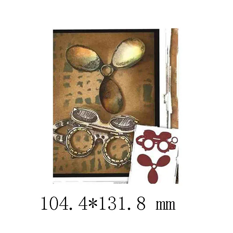 Traveller Goggle Voyage металлические режущие штампы для DIY скрапбукинга изготовление