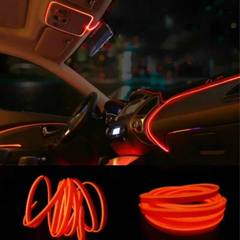 JURUS Diy Decorative Dashboard Car Door El Wire Rope Tube Neon Light Line 3Meters 10 colors + 12v Cigarette Lighter Inverter
JURUS Diy Decorative Dashboard Car Door El Wire Rope Tube Neon Light Line 3Meters 10 colors + 12v Cigarette Lighter Inverter