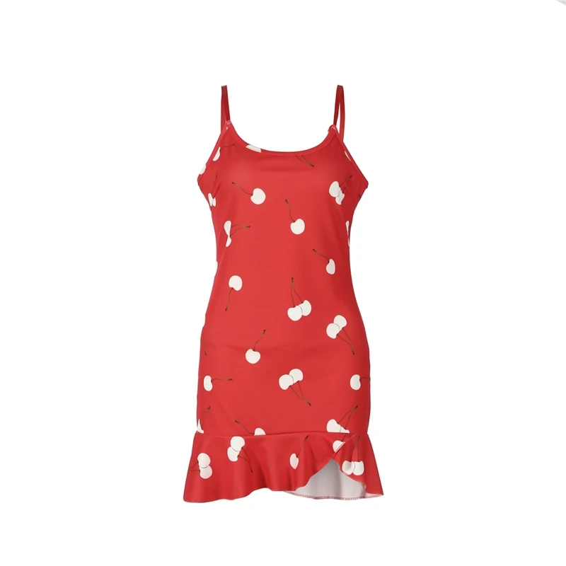 Новинка женское сексуальное облегающее мини платье в виде вишни для девушек