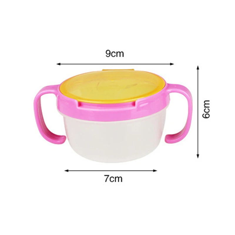 Красочная детская 360 Вращающаяся непроливающаяся чаша для кормления еды тарелки