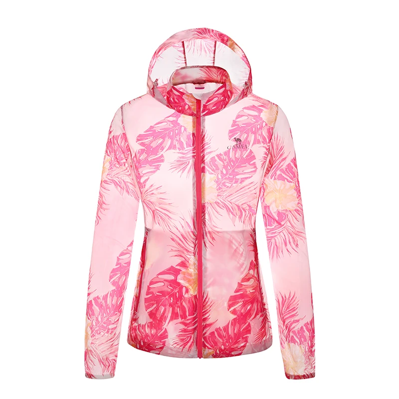 Женская быстросохнущая спортивная куртка CAMEL дышащая с защитой от ультрафиолета