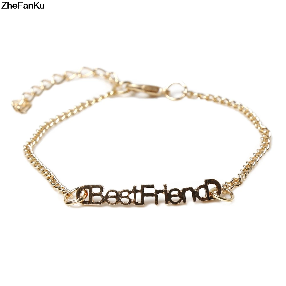 1 шт. популярные в Америке браслеты дружбы Bestfriend браслет цепочка с подвесками