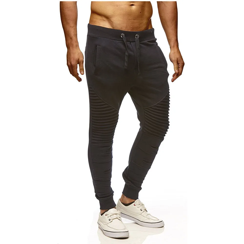 2020 New Men's Jogger Sweatpants Harem Pants Male Casual Sportswear Elastic Fitness Workout Gyms Trousers M-3XL | Мужская одежда