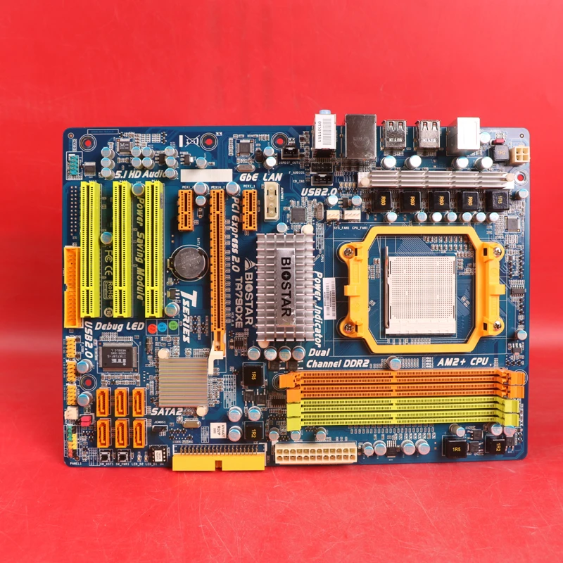 Оригинальная б/у материнская плата для Biostar TA790XE разъем AM2 DDR2 SATA2 USB2.0|motherboard socket am2|am2