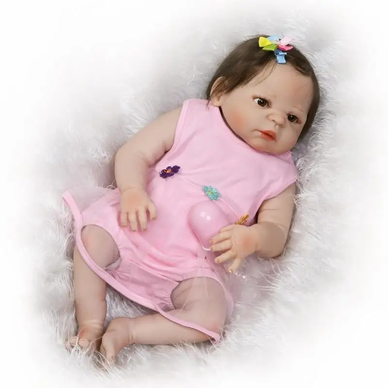 NPKDOLL силиконовые детские Reborn 55 см реалистичные куклы реборн Игрушки для девочек