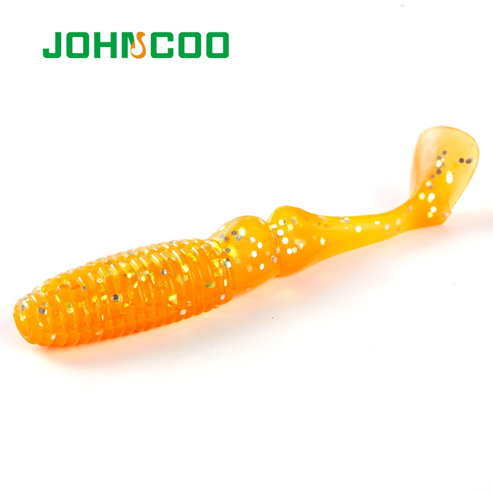 JOHNCOO 4 шт. 95 мм 8 5g мягкие Biat аммонита Шад рыбалка приманка воблер карп для форели