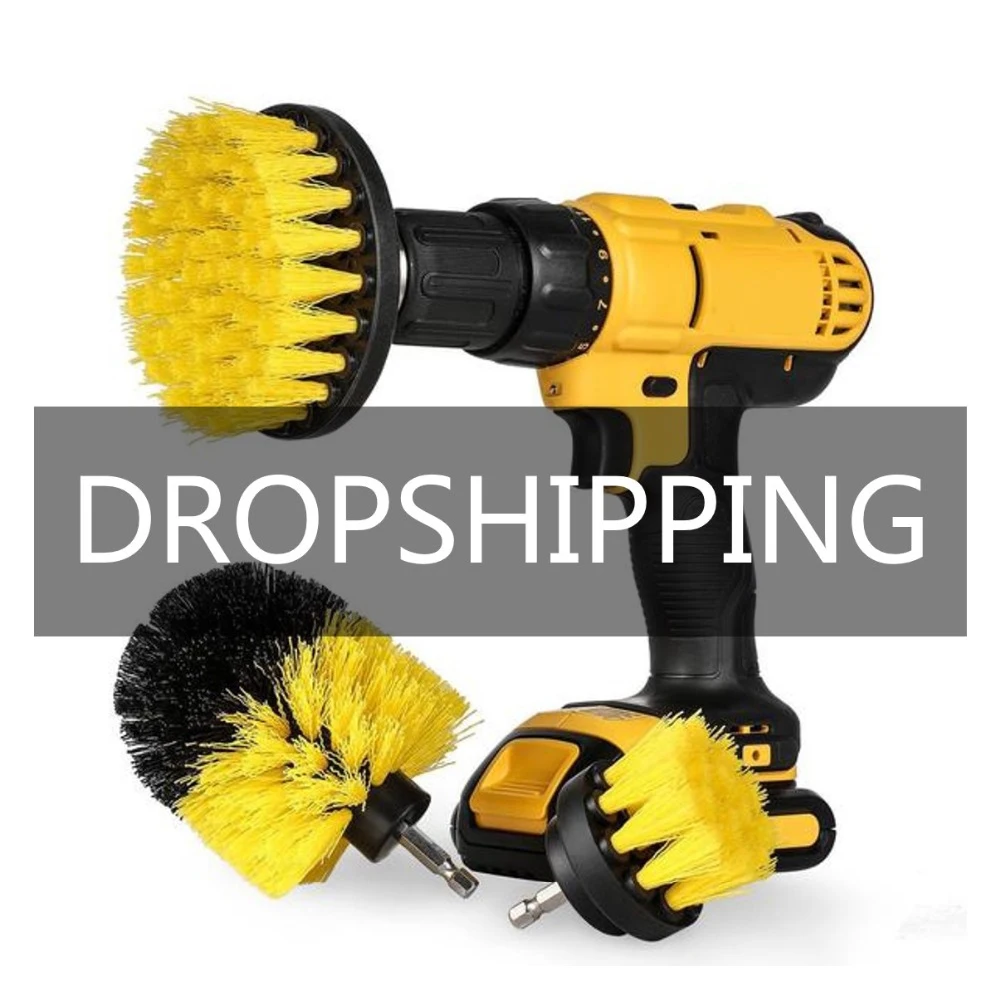Власти Скруббер Щетки Набор для Ванной Комнаты | Сверла Щетка Чистки Cordless Drill