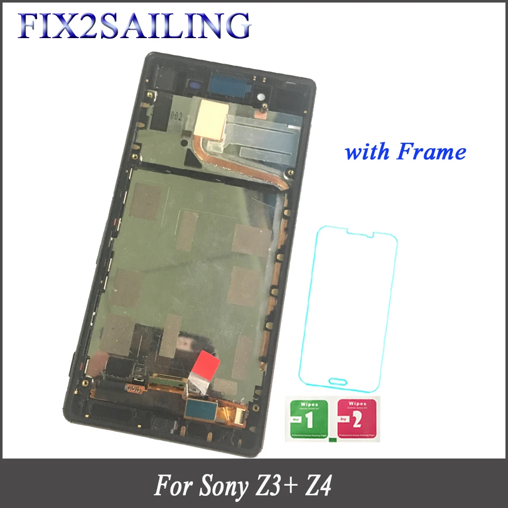 ЖК дисплей Дисплей с рамкой для sony Xperia Z4 Сенсорный экран Digitizer Замена Z3 + плюс E6553