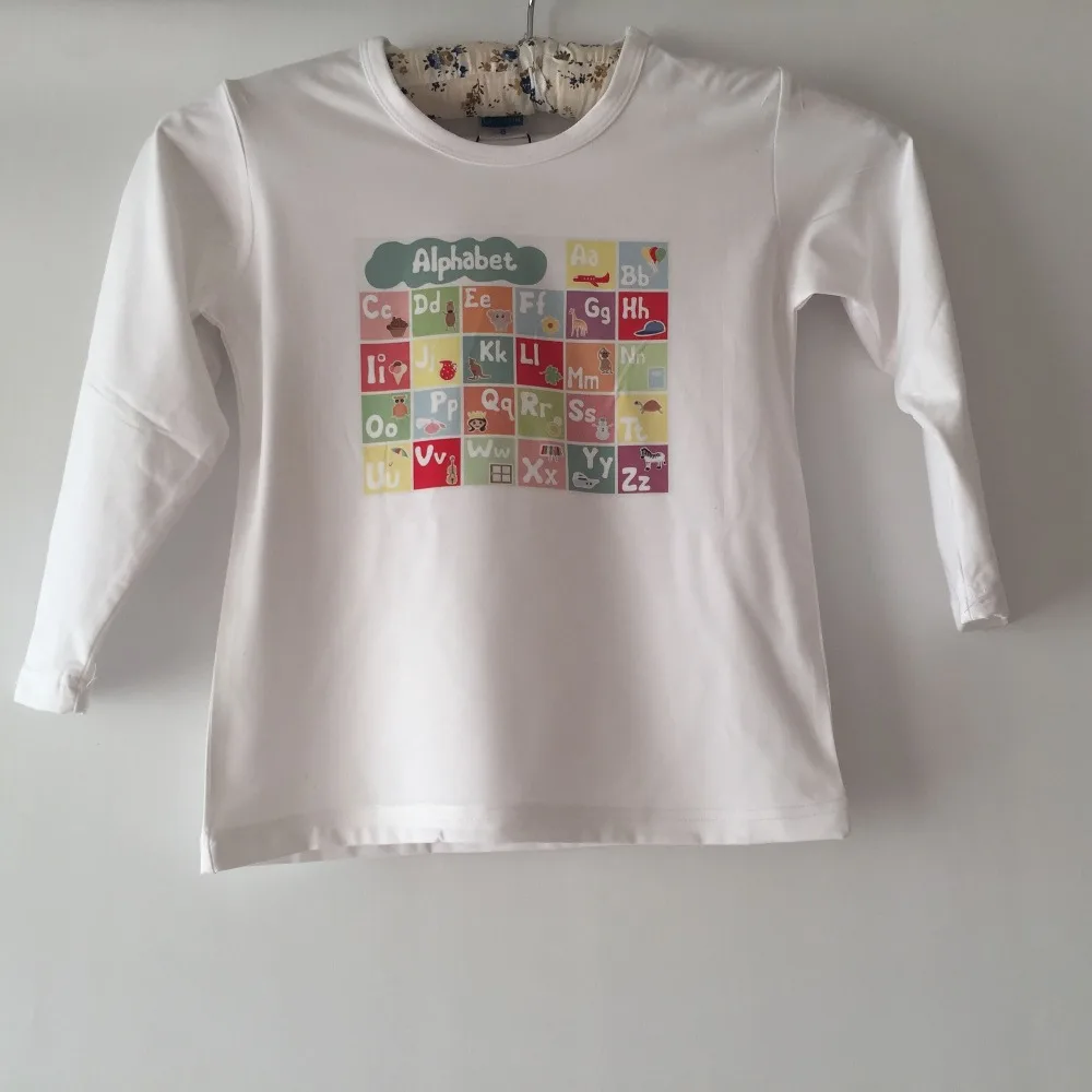 Девушки весна футболка для мальчиков рубашка с длинным рукавом Футболка детская