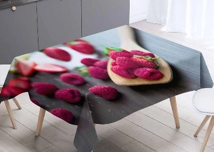 Еще красный Strawbery Blackberry Фрукты 3d печать скатерти моющиеся пыле утолщаются хлопка