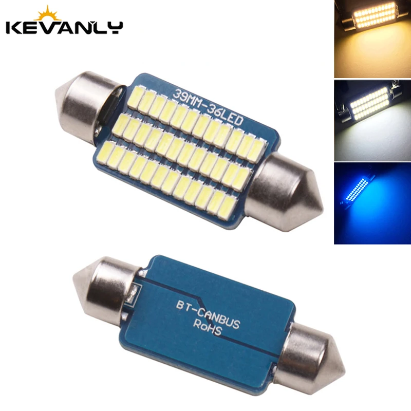 1 шт. C5W LED гирлянда 31 мм 36 39 41 Автомобильный интерьер свет Canbus 3014 без ошибок купол