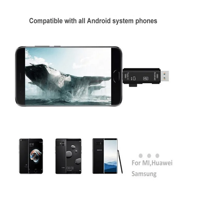 Multifunctional 3 in 1 Cardreader OTG Adapter Type-c multi sd card reader For Computer | Компьютеры и офис