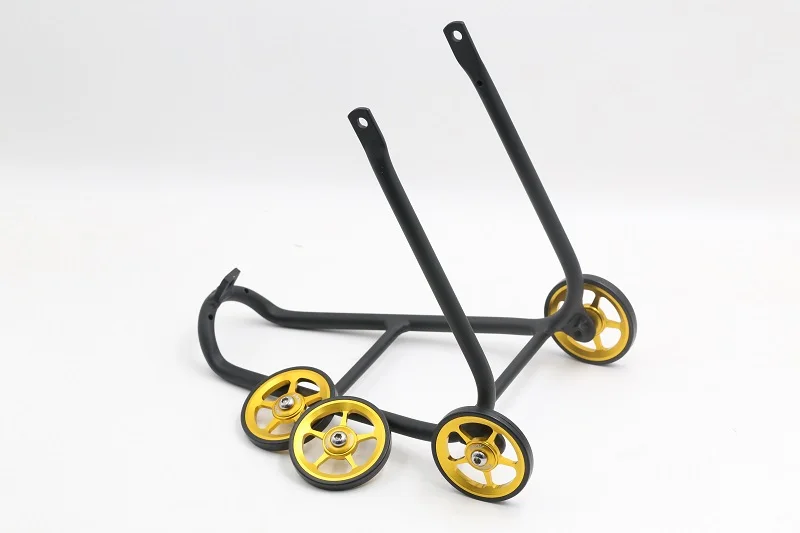 Алюминиевая задняя стойка типа Q для велосипеда Brompton 143 г - Цвет: Бургундия