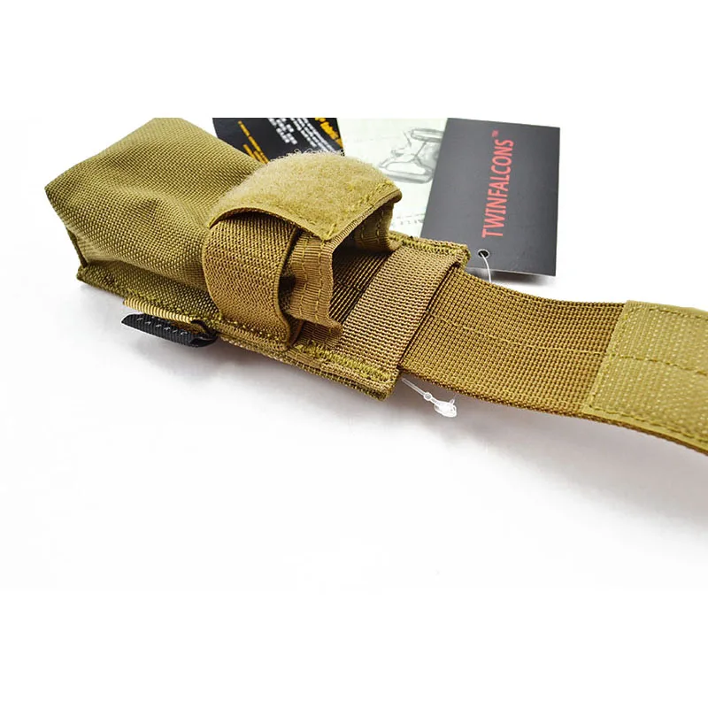 TwinFalcons тактический Молл 9 мм Пистолет подсумок для одного магазина CORDURA модульный