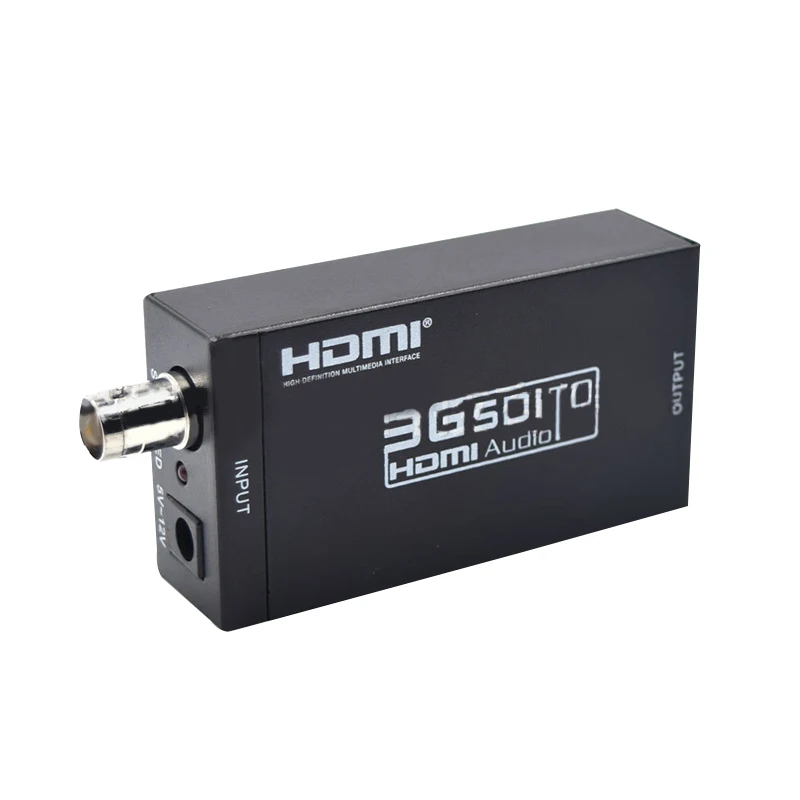 Новый горячий 3G SDI к HDMI видео аудио конвертер коаксиальный адаптер с адаптером