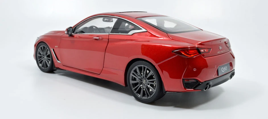 Оригинальная модель Paudi 1:18 1/18 масштаб Infiniti Q60 2018 красный литой модельный