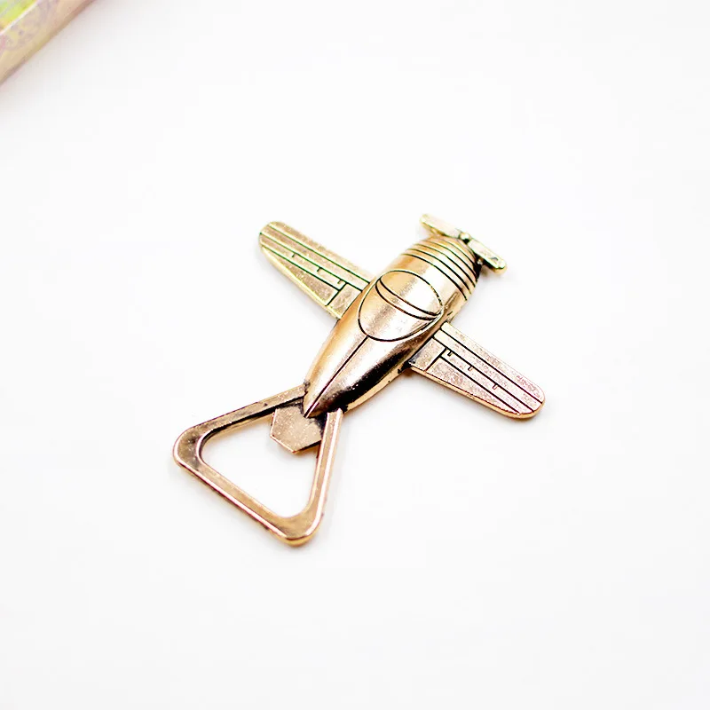 

NEW ARRIVAL High Quality Antique Airplane Bottle Opener Wedding Favors