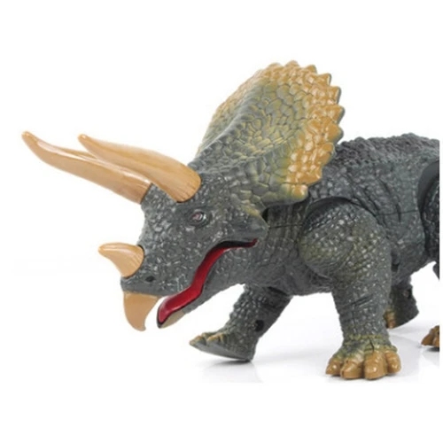 Simulated Island Jurassic will walk called remote control electric simulation Triceratops boy child dragon model Dinosaur toy | Игрушки и