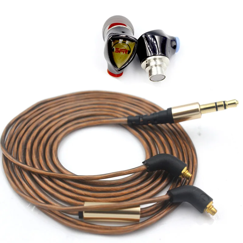 Наушники с медным покрытием провод mmcx кабель микрофоном для shure SE425 SE215 SE535 se846