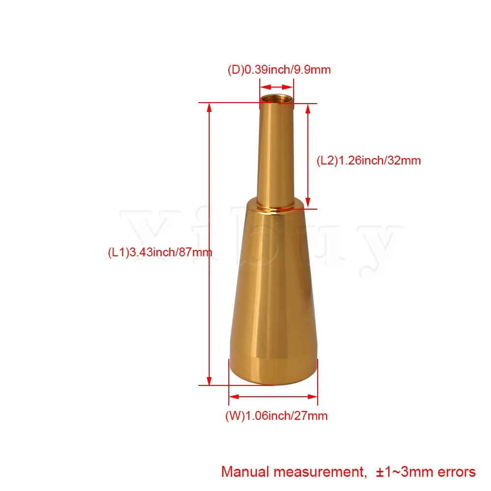 Yibuy 3,43x1,0" Тяжелый труба мундштук музыкальный инструмент аксессуар 7C подходит для большинства стандартных труб