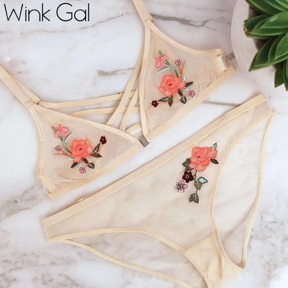 Wink Gal/Новинка 2019 летний сексуальный бюстгальтер без косточек с цветочной