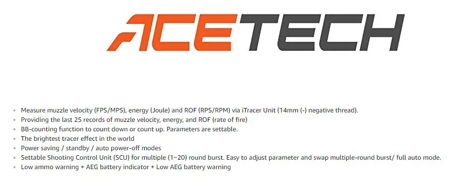 ACETECH страйкбол пистолет система управления iTracer Tracer блок светится в темноте