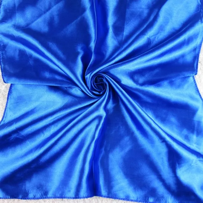 X3-blue 50X50 см, модный однотонный женский квадратный шарф, поддельные шелковые шарфы, элегантные цветочные весенне-Летние повязки на голову и шею, повязка на голову, шейный платок - Цвет: X3-blue