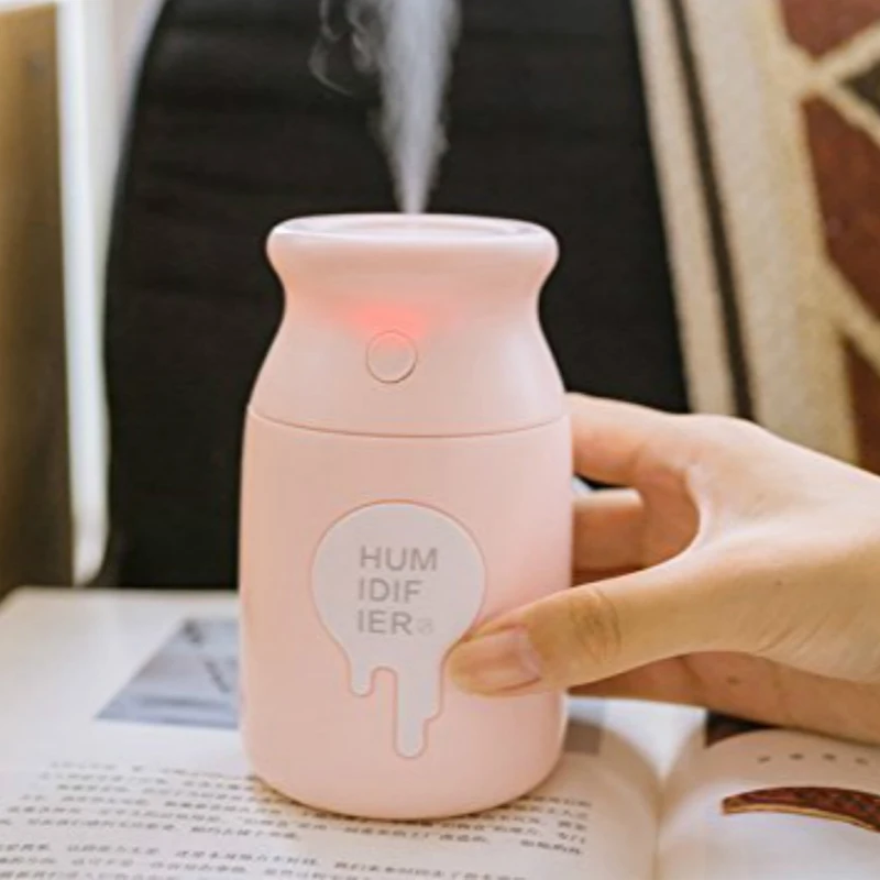 Portable USB Humidifier Aromatherapy Nebuliser Asthma Atomizer Inhaler Respirator Office Milk Bottle 180ml Mist Maker | Бытовая техника