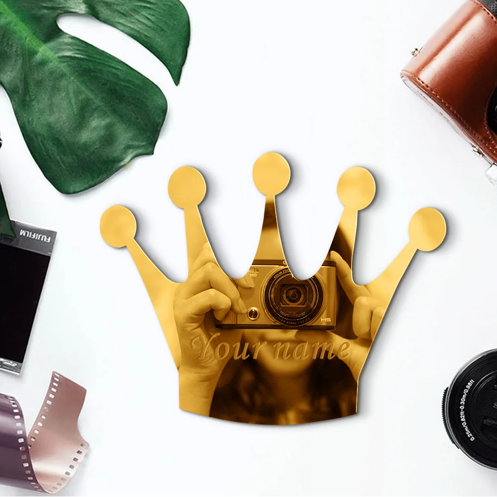 Индивидуальное акриловое зеркало принцессы 3 мм пользовательская корона