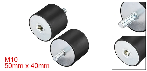 Size 1 UXCELL резиновые вибрационные крепления M10/12 мужской женский D50xH20/D60xH35/D60xH50/резиновый амортизатор крепление амортизатор с шпильками 1 шт - Диаметр: Size 1