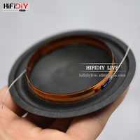 hifidiy live 2 inch 49 5mm alto voice coil soft black silk membrane medium frequency speaker repair accessories parts 80w 8ohm