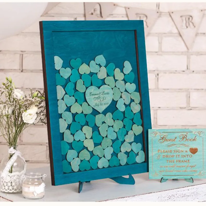 Свадебная Гостевая книга на замену 3d вывеска коробка гостевая с сердечком