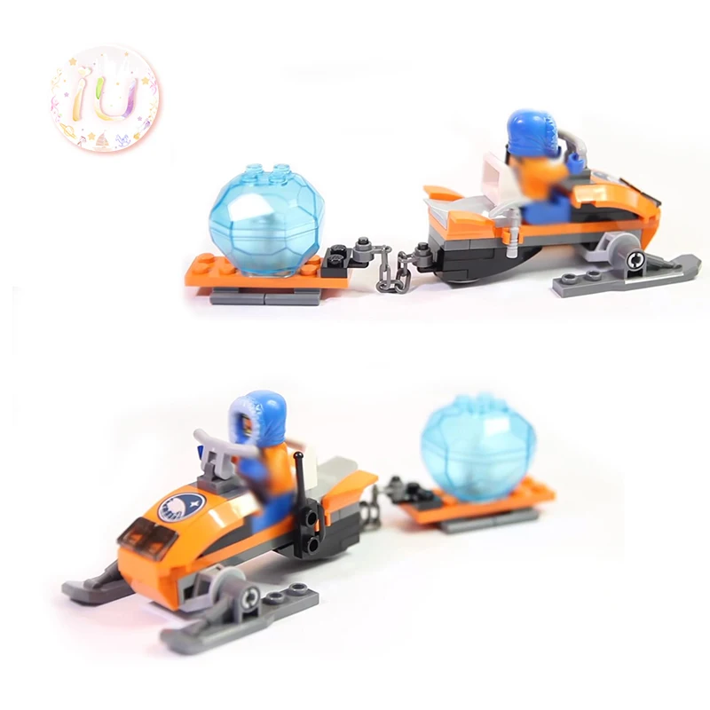 Legoings BELA 10437 City Series Arctic snowснегоход набор строительные блоки подарки на день