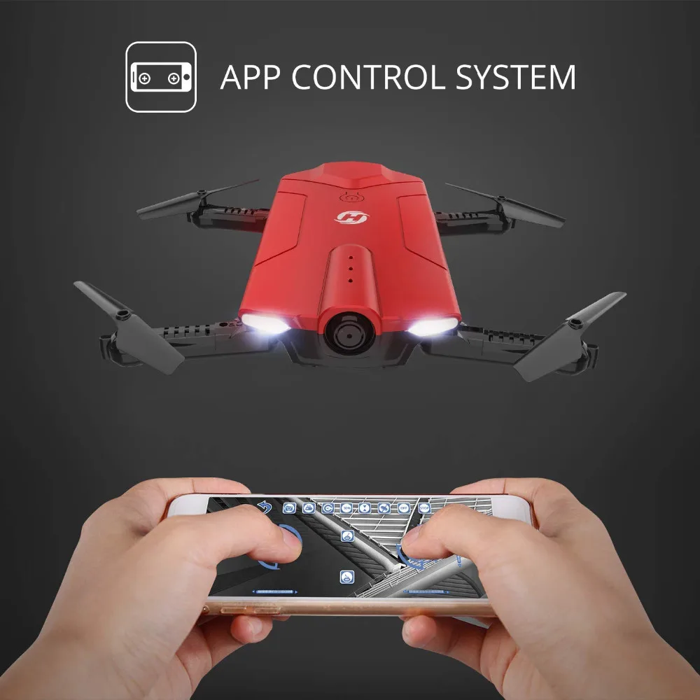 Holy Stone HS160 селфи FPV Радиоуправляемый Дрон 720 P HD WiFi камера Складная высота Удержание один мини генератор удержание высоты складной RC FPV RTF