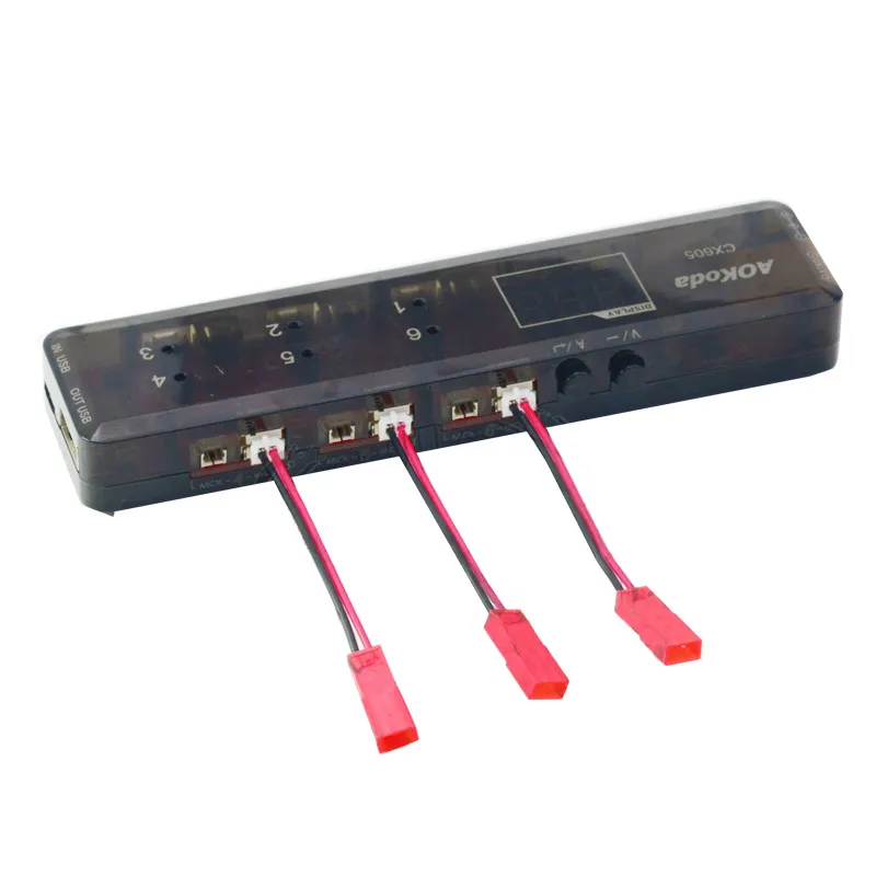 Зарядное устройство AOK CX605 CX610 6 каналов DC/XT60/USB 3 7 в 1S|1s lipo charger|3.7v usb chargercharger for |
