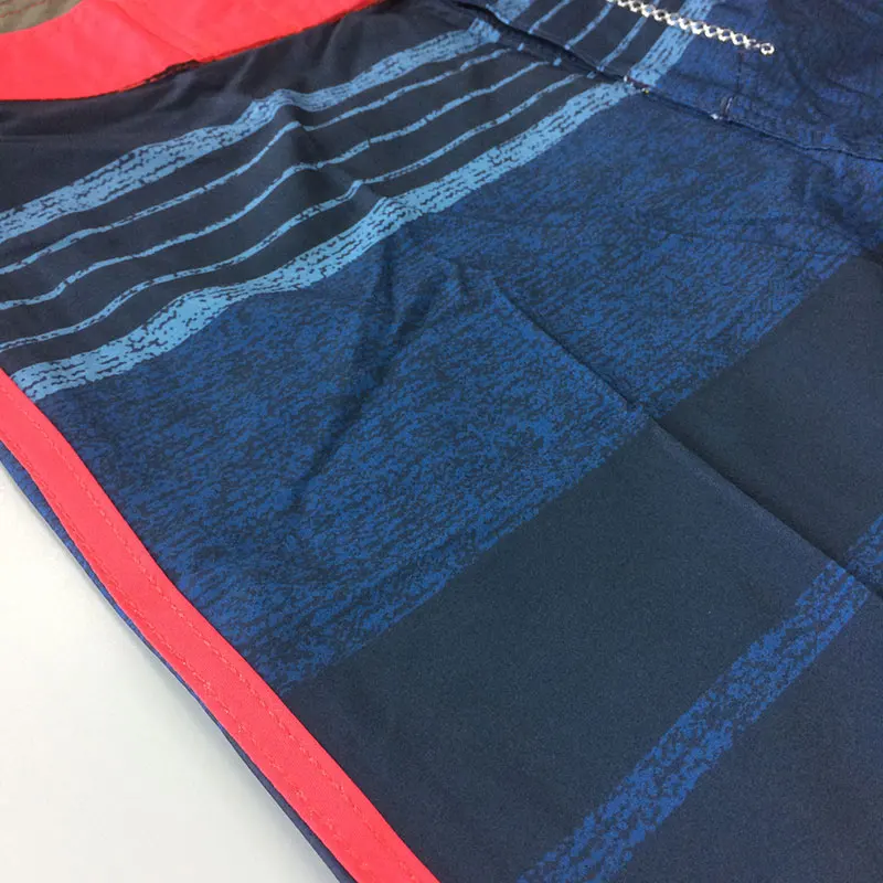 

2019 Summer Blue Striped Stretchable Water-Repel Men's Board Shorts Beach Shorts Swim Trunks Swimwear Surfing Shorts Short