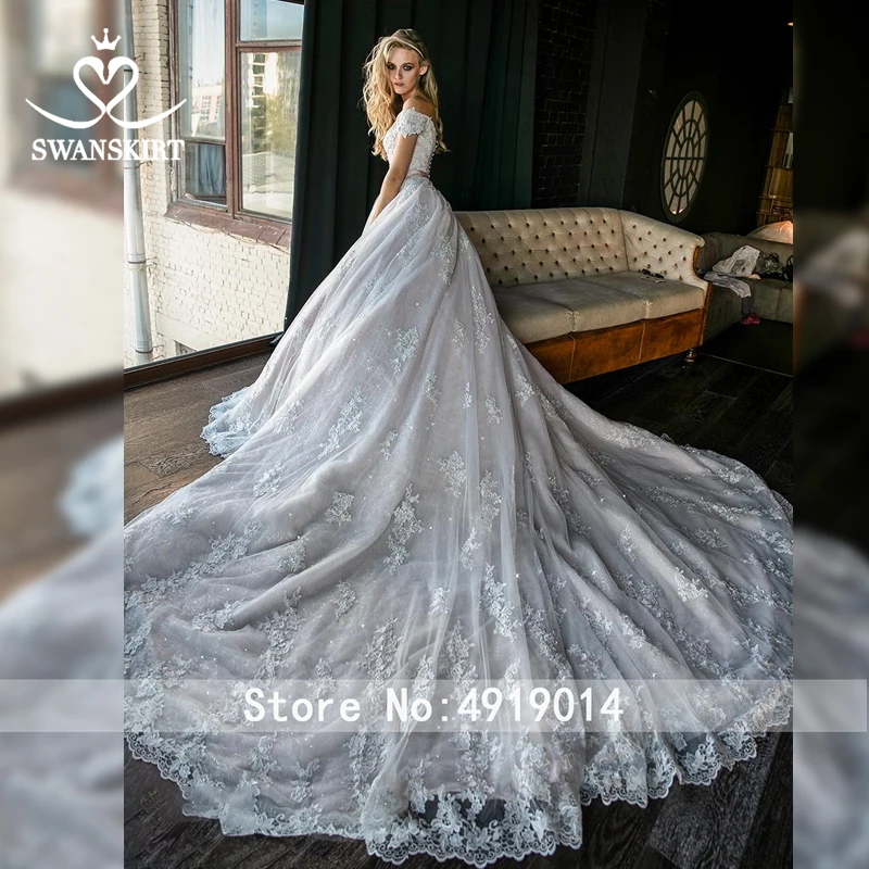 Свадебное платье с открытыми плечами 2020 роскошная юбка Vestido de novia аппликацией из