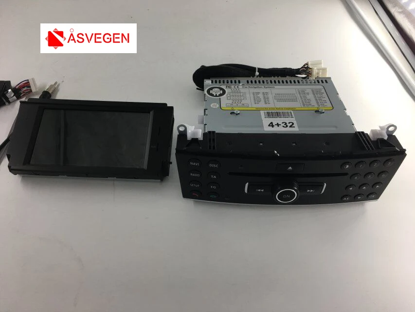 Автомобильный радиоплеер RAM 4G ROM32G для Mercedes Benz C200 Class W204 6 2 дюйма Восьмиядерный с GPS