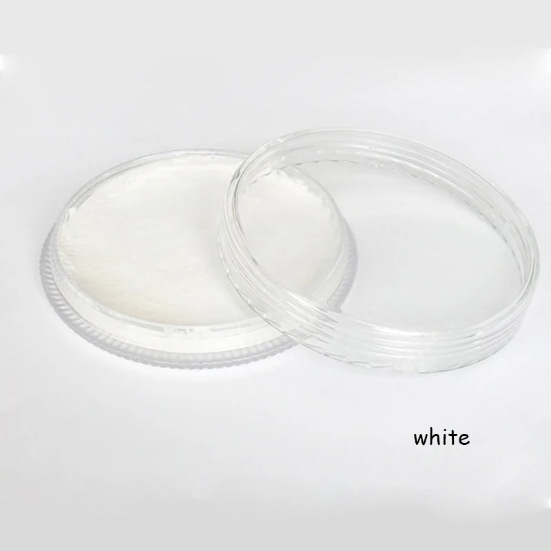 white 30 г матовая краска для лица, лица, тела, масляная краска, пигмент на водной основе, искусство, Хэллоуин, вечеринка, нарядное платье, красота, инструменты для макияжа - Цвет: white