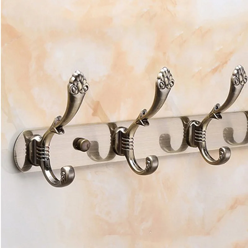 Вешалка из нержавеющей стали вешалка для полотенец шляпа пальто настенная ретро