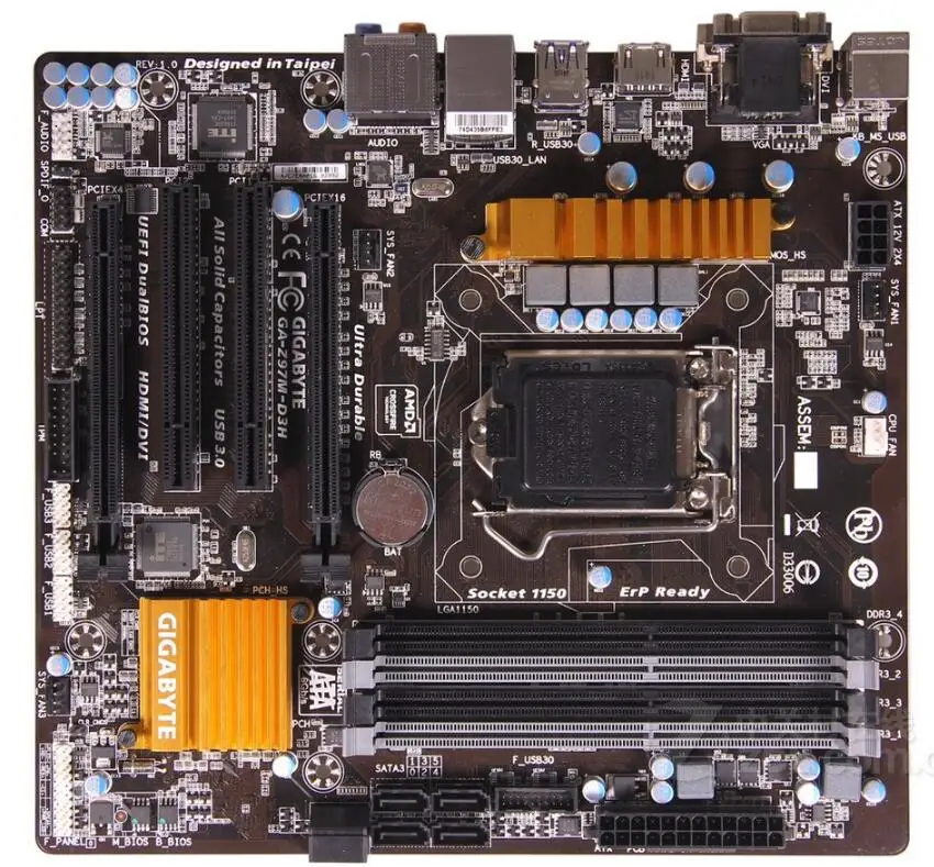 LGA1150 Z97 для Gigabyte GA Z97M D3H оригинальная настольная материнская плата 1150