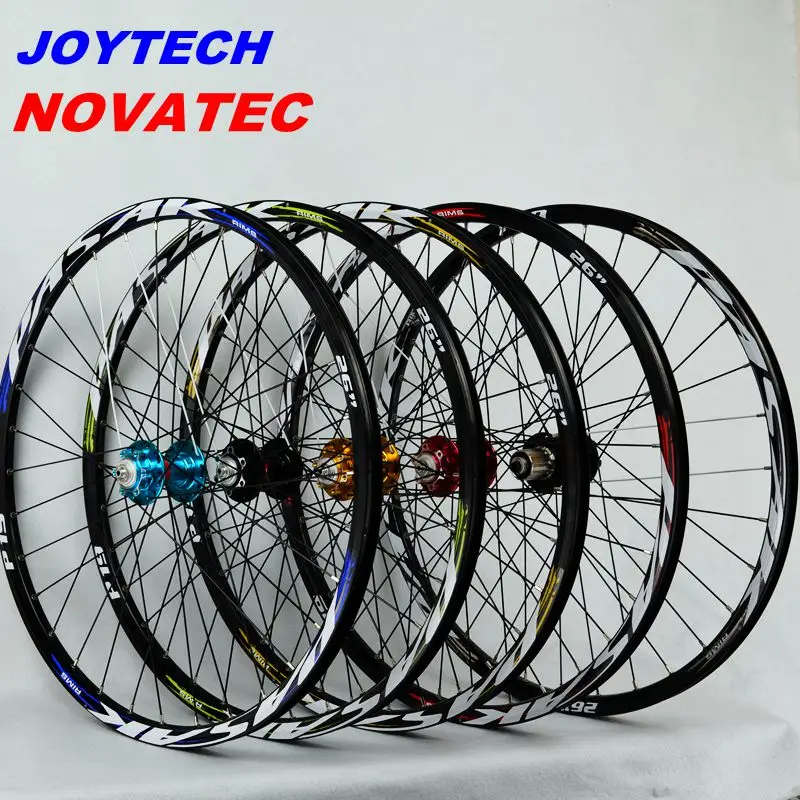 mountain bicycle wheels novatec041042 joytech front 2 rear 4 bearing japan hub super smooth wheel wheelset Rim26 27.5 29in