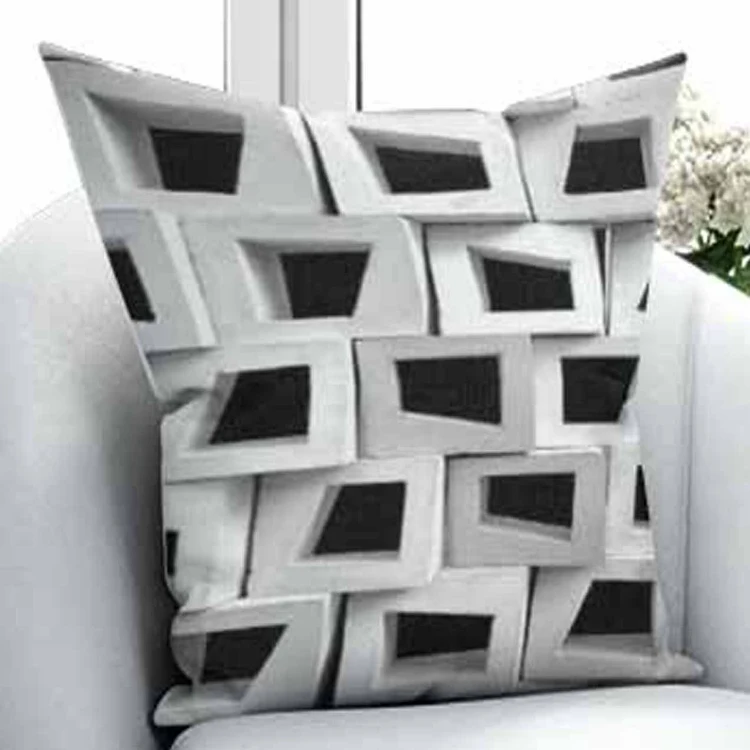 

Else Black Gray Aging Vintage Box Cubes Nordec 3D Print Microfiber Throw Pillow Case Covers Square Hidden Zipper 45x45cm