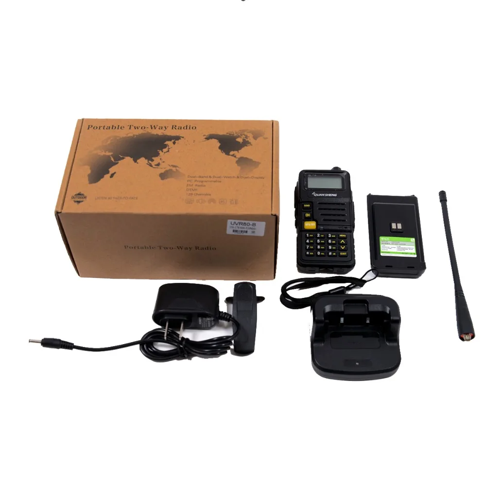 QUANSHENG UVR80 B Дуэль диапазон радио UV136 ~ 174 400 480 МГц|Детали устройств связи| |