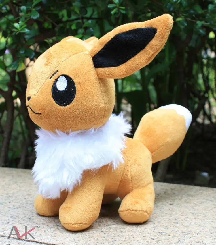 23 см Большой размер подставка Eevee плюшевые игрушки милый мультяшный Мягкий